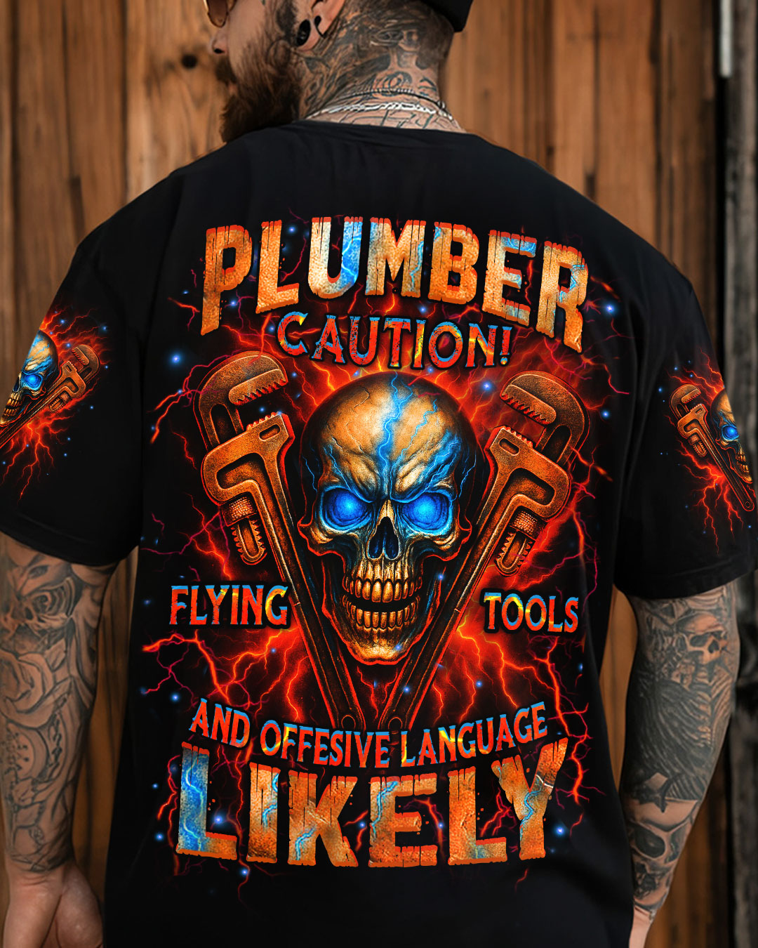 BLISSCORNERS TRUCKER FIGHTING FORCES SKULL ALL OVER PRINT