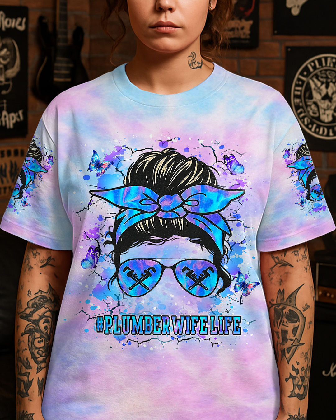 BLISSCORNERS I AM A PLUMBER SKULL ALL OVER PRINT