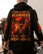 BLISSCORNERS AMERICAN BY BIRTH PLUMBER BY CHOICE SKULL ALL OVER PRINT