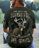 BLISSCORNERS AND INTO THE FOREST I GO DEER ALL OVER PRINT
