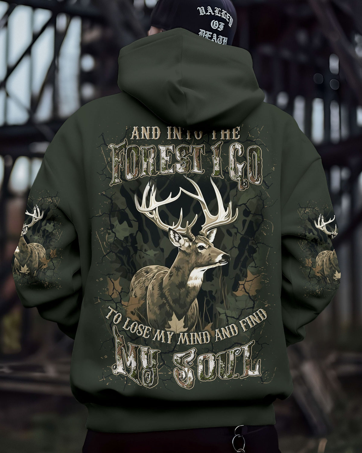 BLISSCORNERS AND INTO THE FOREST I GO DEER ALL OVER PRINT
