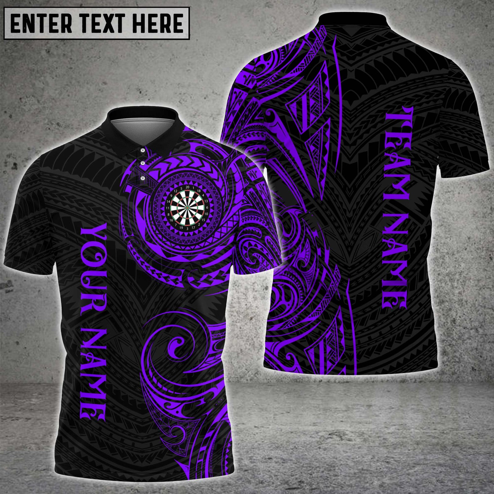 Blisscorners Darts Golden Tribal Multicolor Customized Name, Team Name 3D Shirts