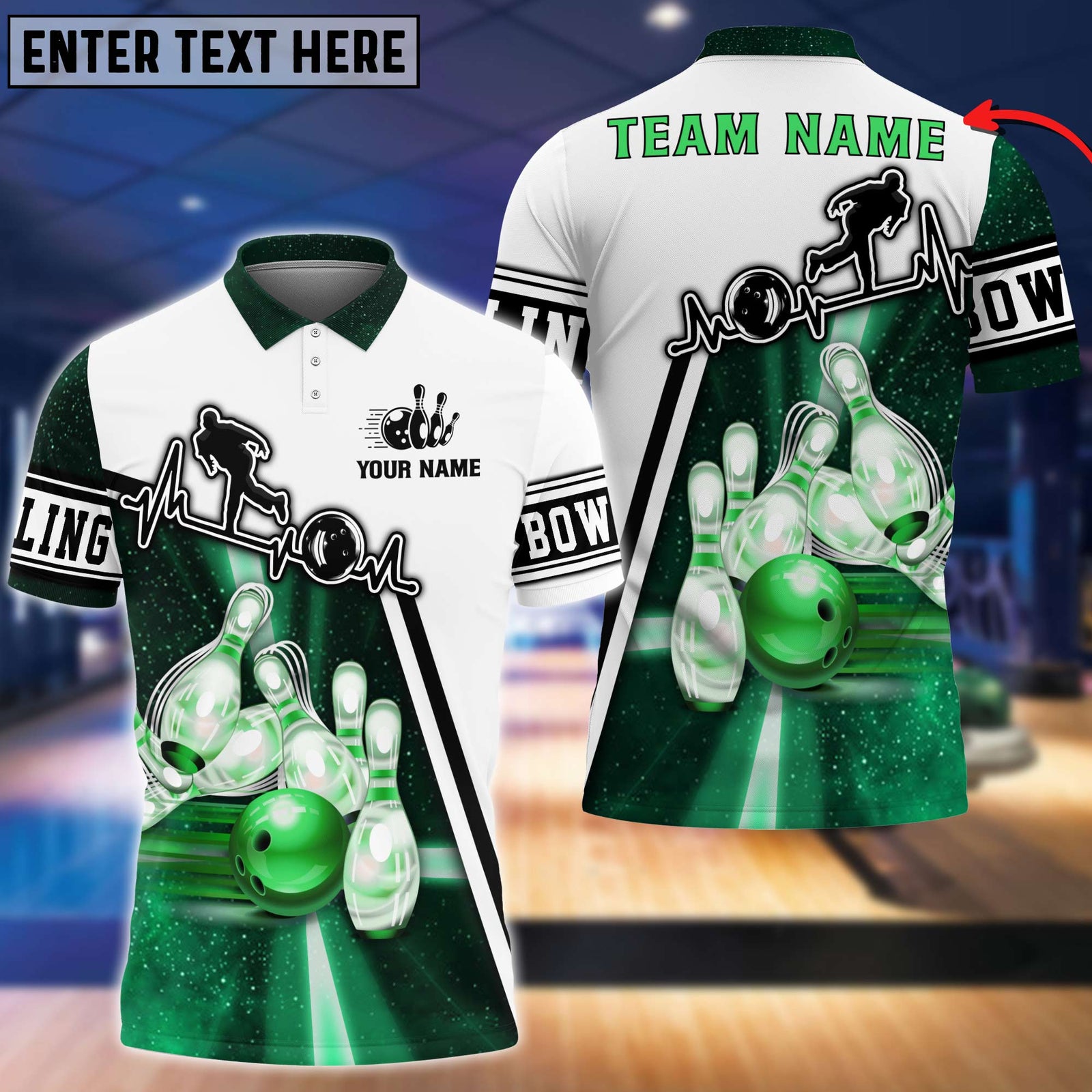 Blisscorners Light Bowling Player Multicolor Option Customized Name 3D Shirt