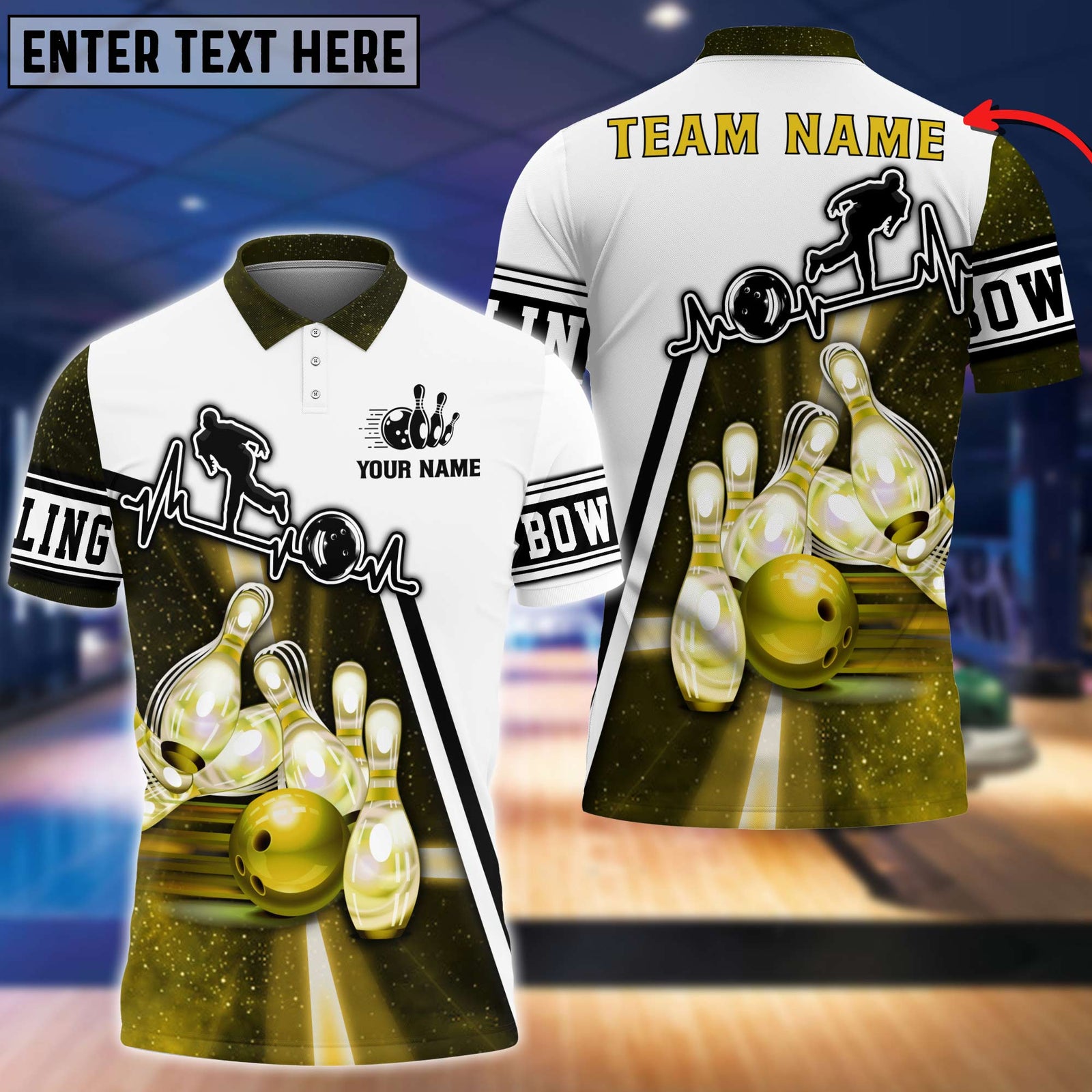 Blisscorners Light Bowling Player Multicolor Option Customized Name 3D Shirt