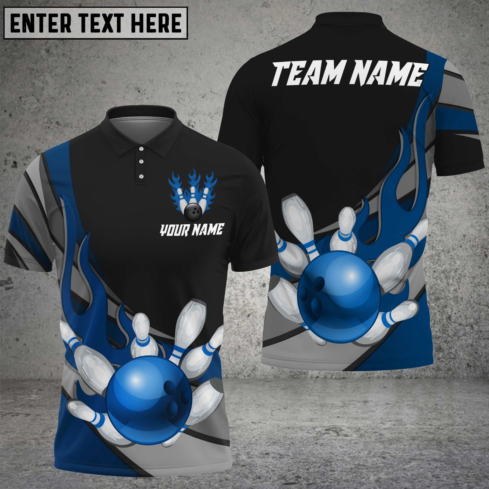 Blisscorners Flaming Bowling Ball Jersey Multicolor Customized Name, Team Name 3D Shirts