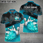 Blisscorners Bowling Splash Multicolor Customized Name, Team Name 3D Shirts