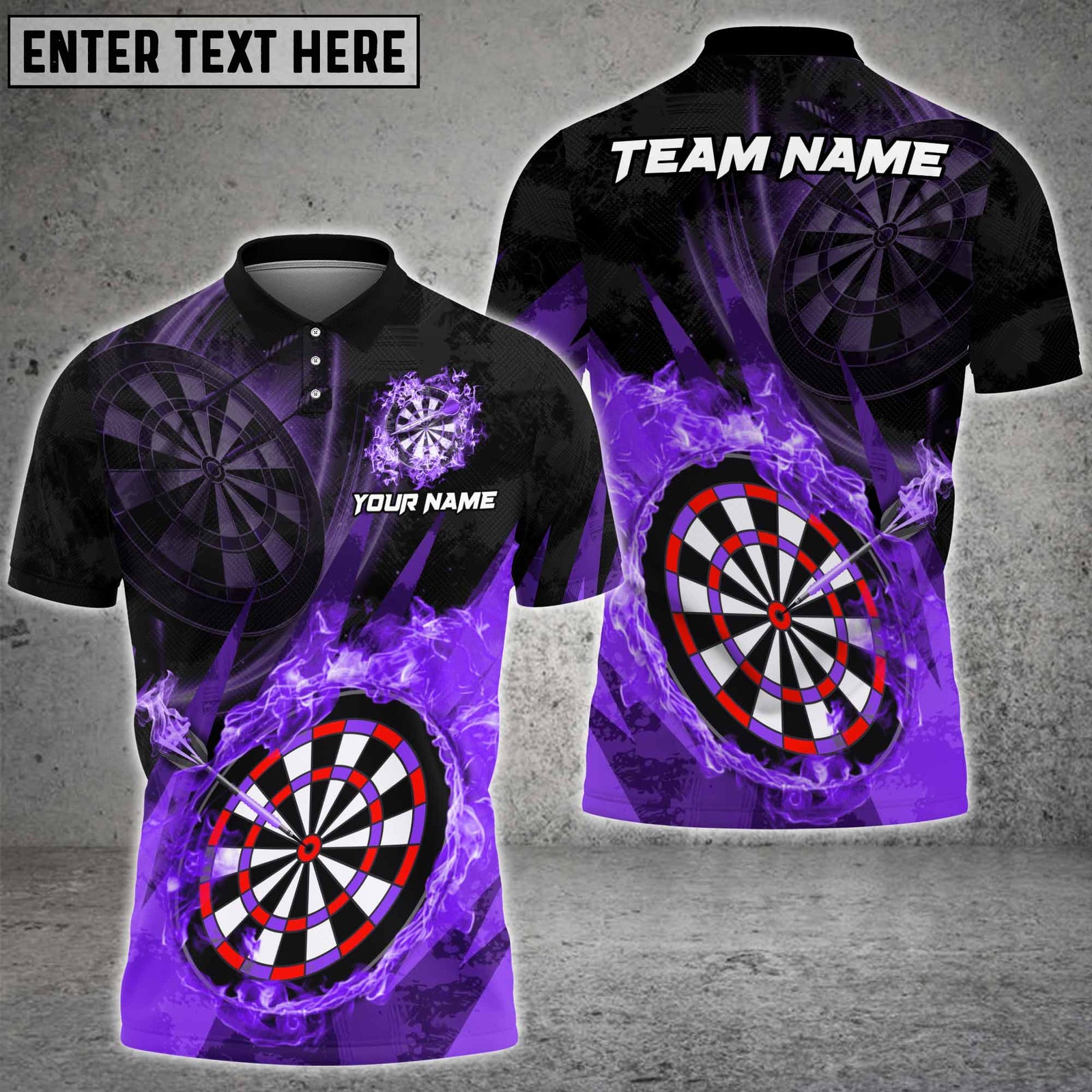 Blisscorners Darts Flame Dartboard Champion Multicolor Customized Name, Team Name 3D Shirts