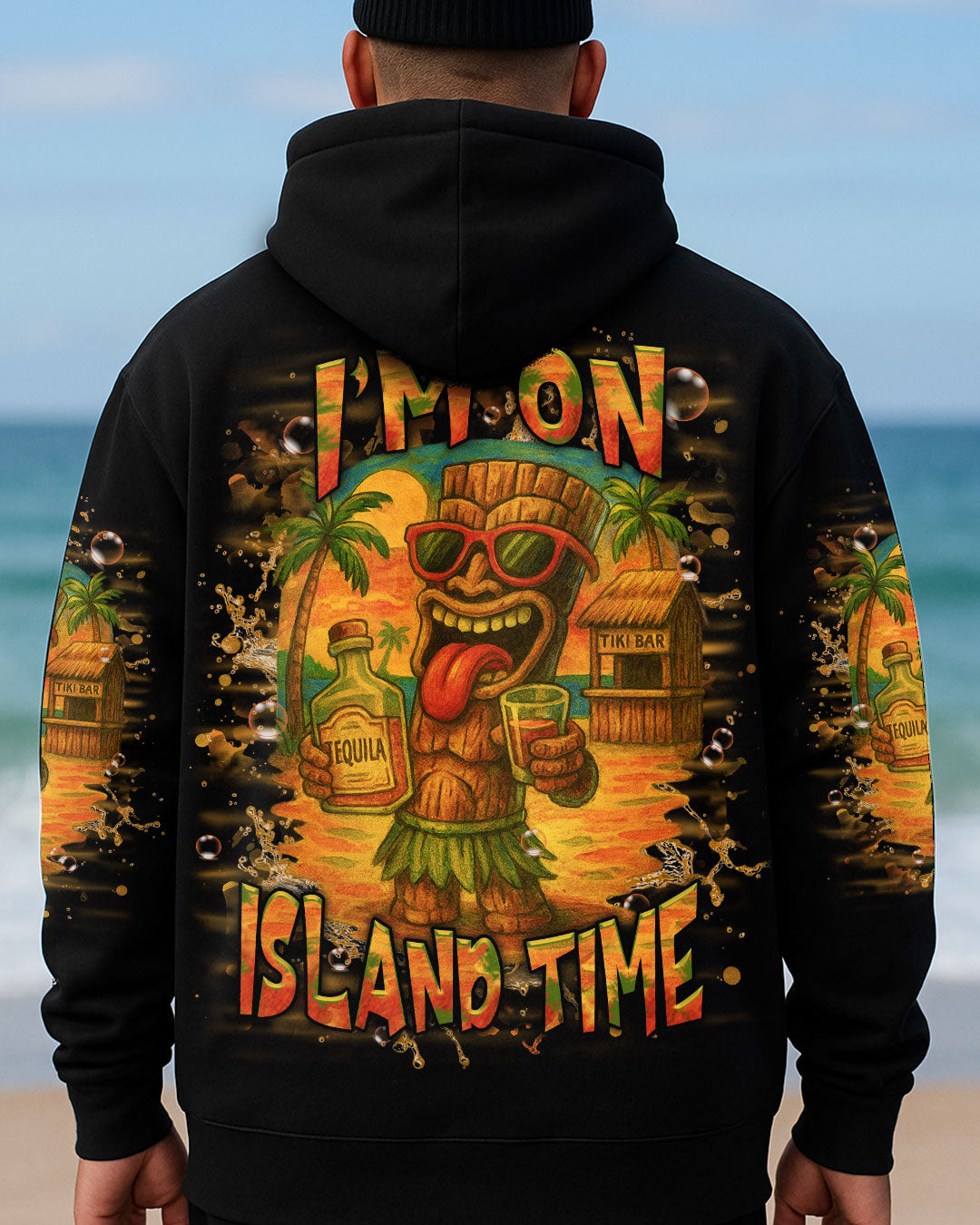 BLISSCORNERS I'M ON ISLAND TIME TIKI ALL OVER PRINT
