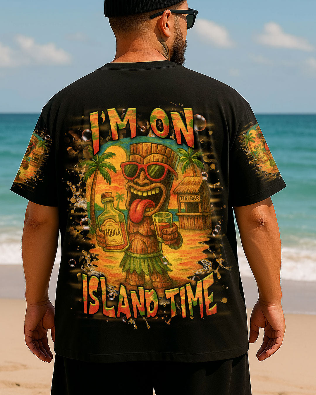 BLISSCORNERS I'M ON ISLAND TIME TIKI ALL OVER PRINT