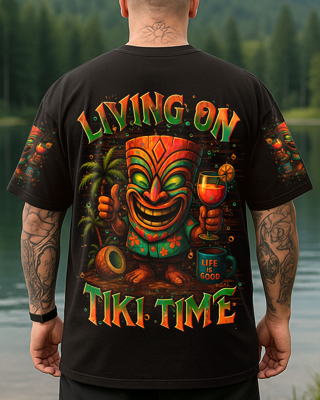 BLISSCORNERS LIVING ON TIKI TIME ALL OVER PRINT