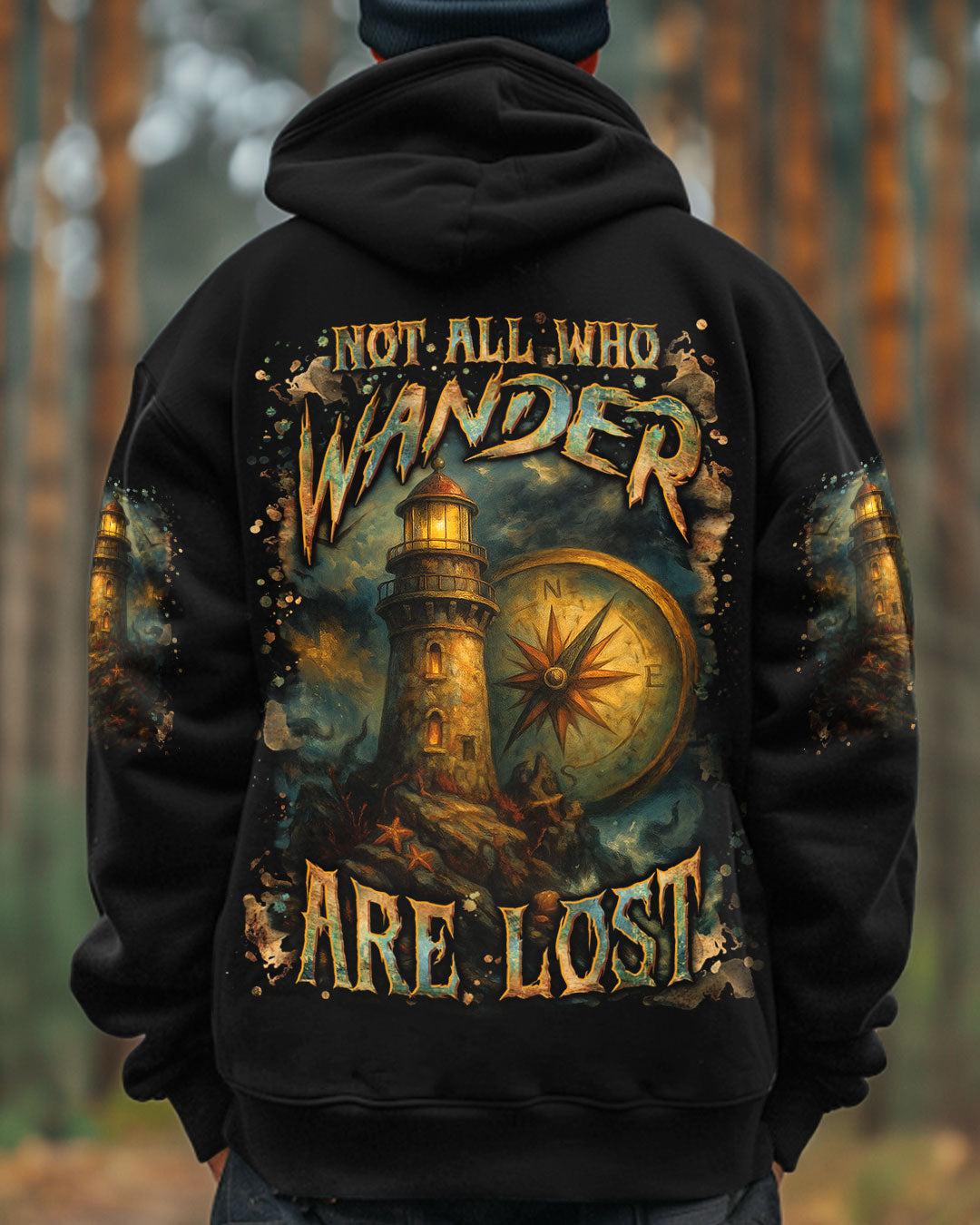 BLISSCORNERS NOT ALL WHO WANDER ARE LOST ALL OVER PRINT