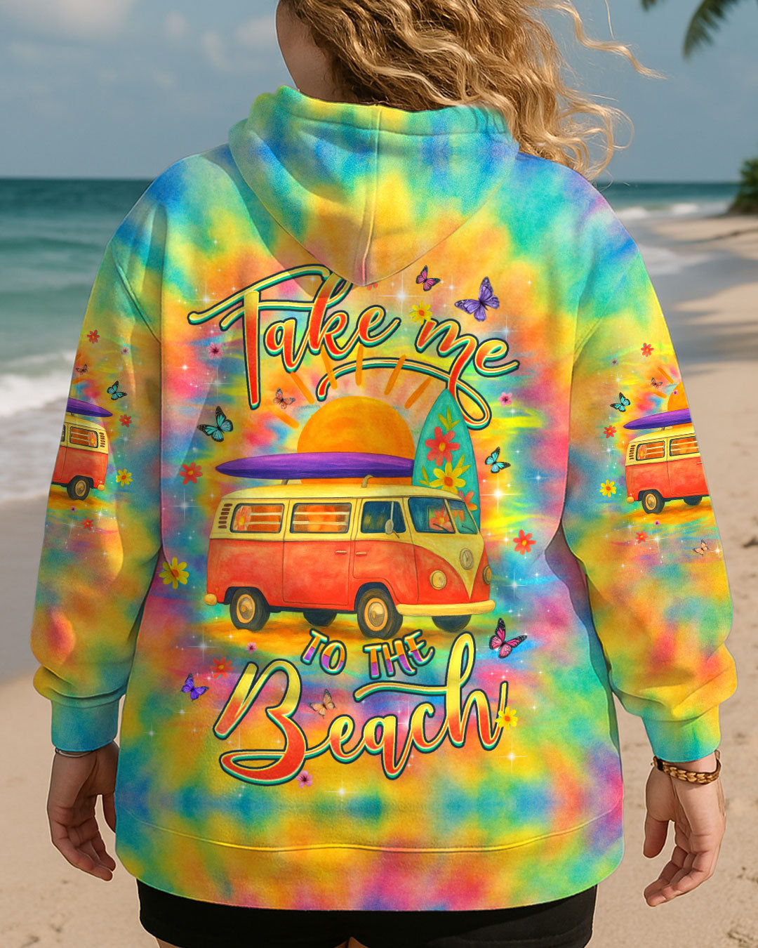 BLISSCORNERS TAKE ME TO THE BEACH ALL OVER PRINT