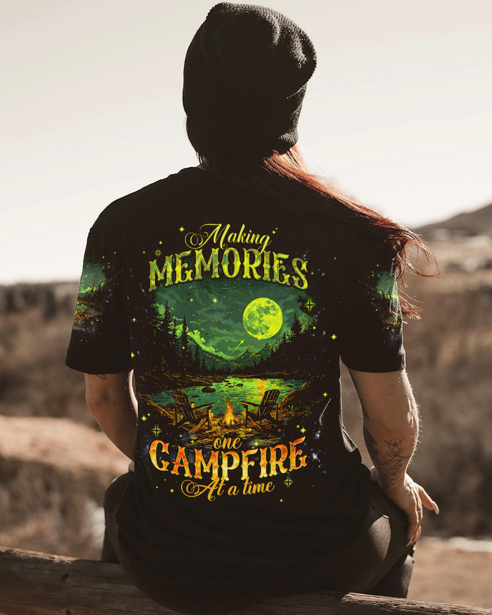 BLISSCORNERS MAKING MEMORIES ONE CAMPFIRE AT A TIME ALL OVER PRINT