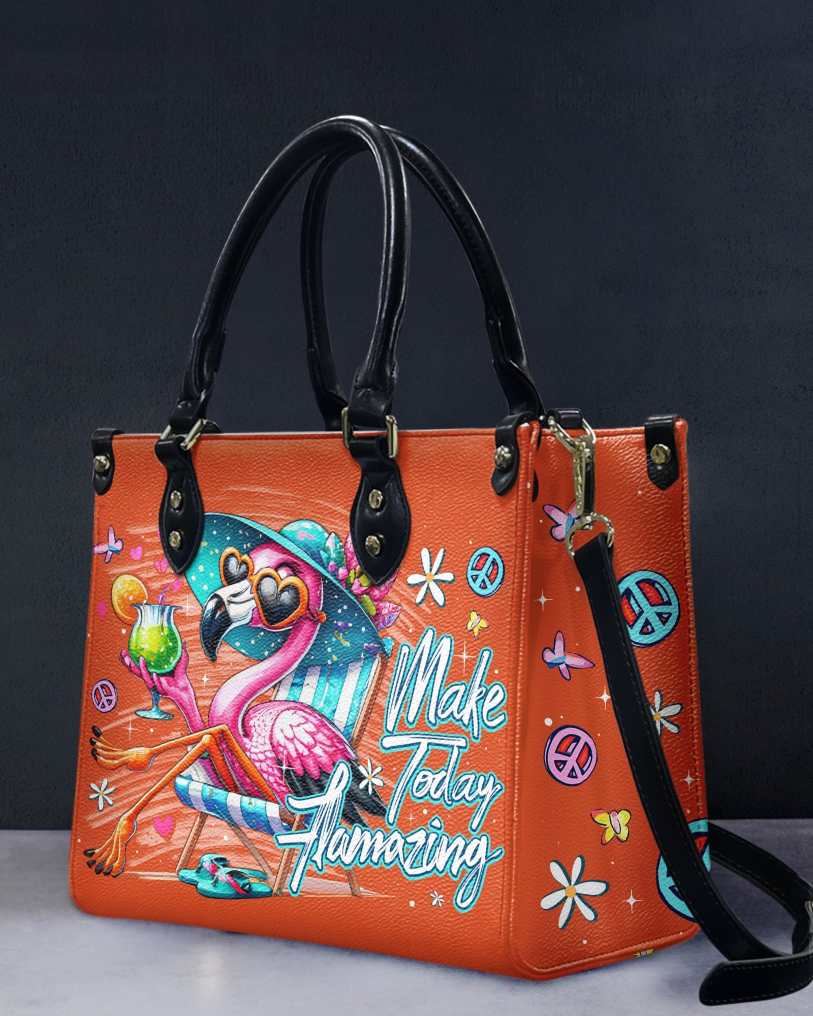 BLISSCORNERS MAKE TODAY FLAMAZING LEATHER HANDBAG