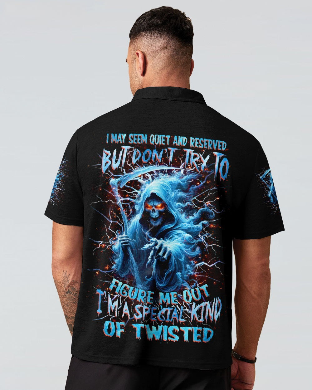 BLISSCORNERS I MAY SEEM QUIET AND RESERVED SKULL REAPER ALL OVER PRINT