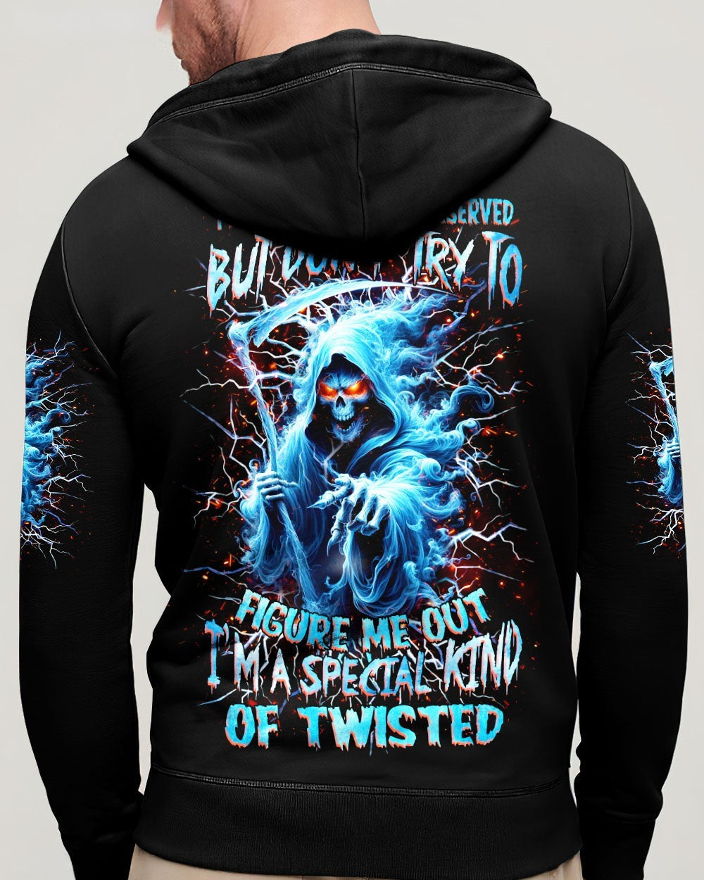 BLISSCORNERS I MAY SEEM QUIET AND RESERVED SKULL REAPER ALL OVER PRINT