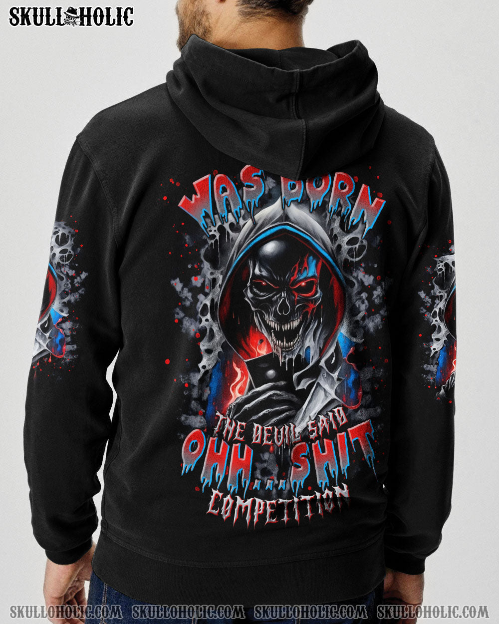 BLISSCORNERS WHEN I WAS BORN SKULL REAPER ALL OVER PRINT