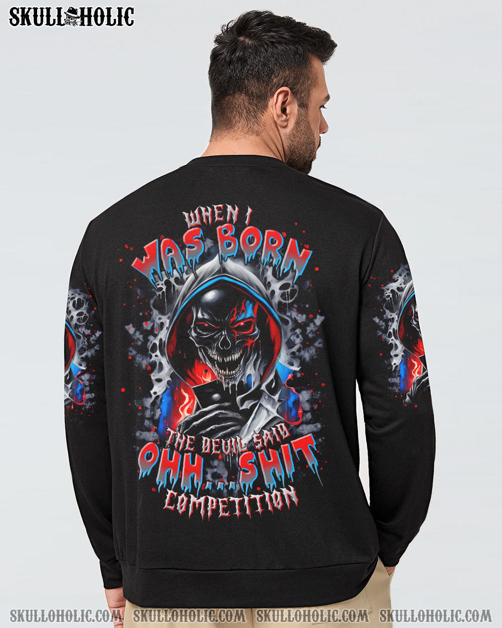 BLISSCORNERS WHEN I WAS BORN SKULL REAPER ALL OVER PRINT