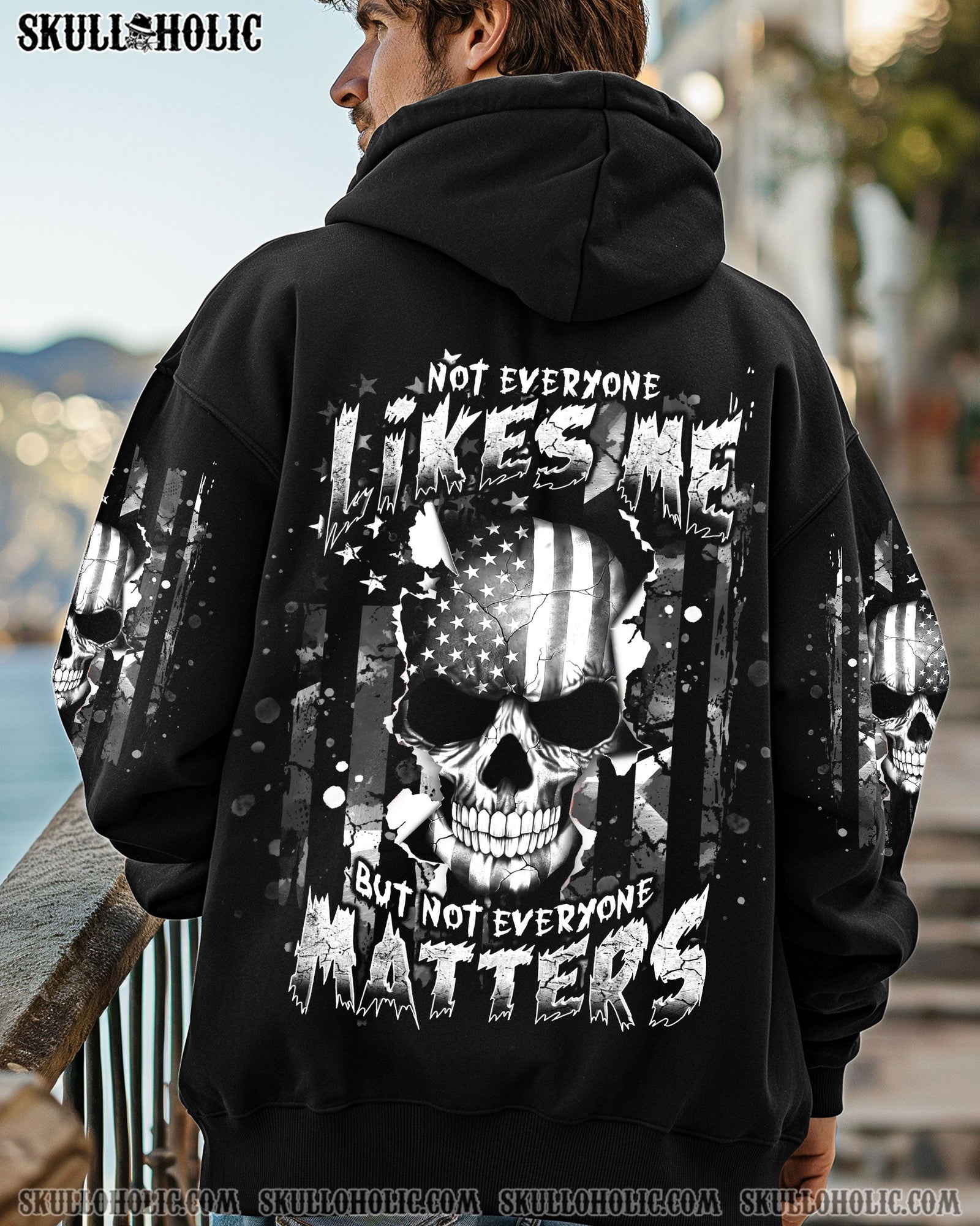 BLISSCORNERS NOT EVERYONE LIKES ME SKULL ALL OVER PRINT - TLNT0808252