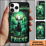 Blisscorners Deer Hello Darkness Moon Glow Fantasy 3D Phonecase