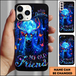 Blisscorners Deer Neon Moon Hello Darkness Fantasy 3D Phonecase