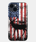 Blisscorners American Flag Deer Hunting Personalized Name Phone Case LM1012