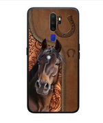 Horse Love Leather Pattern Personalized Phone case - Oppo