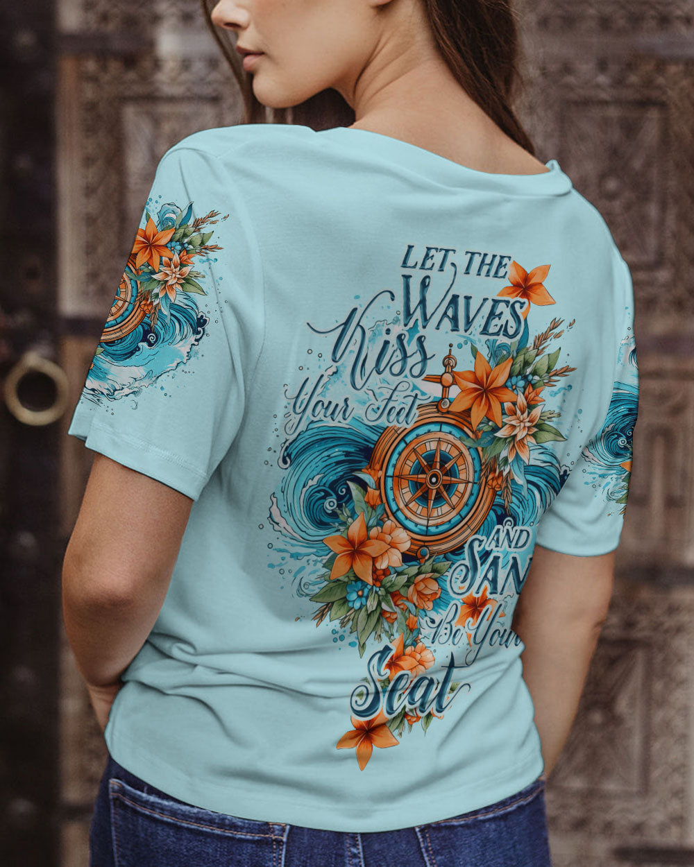 BLISSCORNERS LET THE WAVES KISS YOUR FEET ALL OVER PRINT