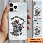 Blisscorners Hunting Deer Phonecase Woods Are Quiet Quote Unisex 3D Phonecase