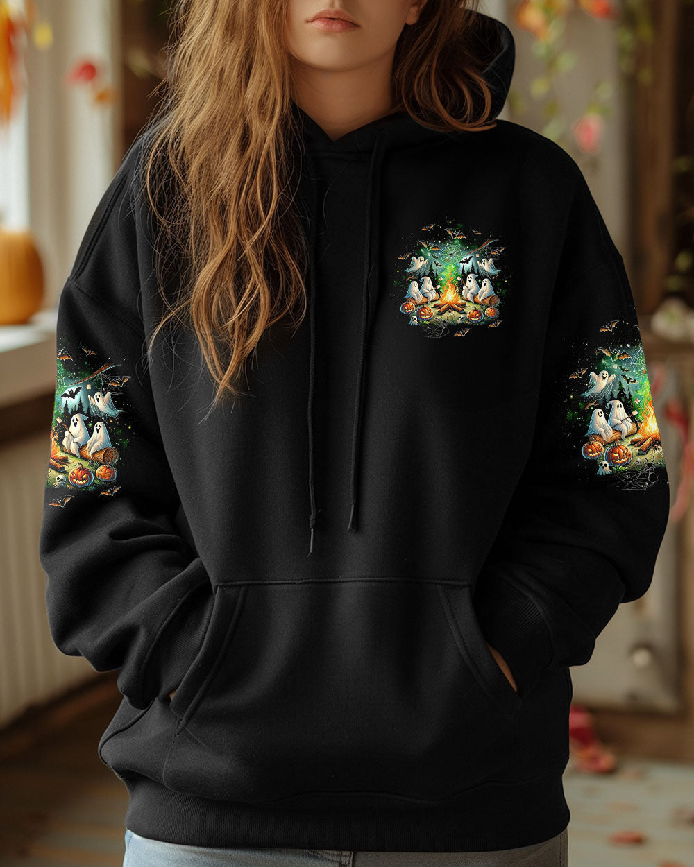 BLISSCORNERS MAKING MEMORIES ONE CAMPFIRE AT A TIME BOOS HALLOWEEN ALL OVER PRINT