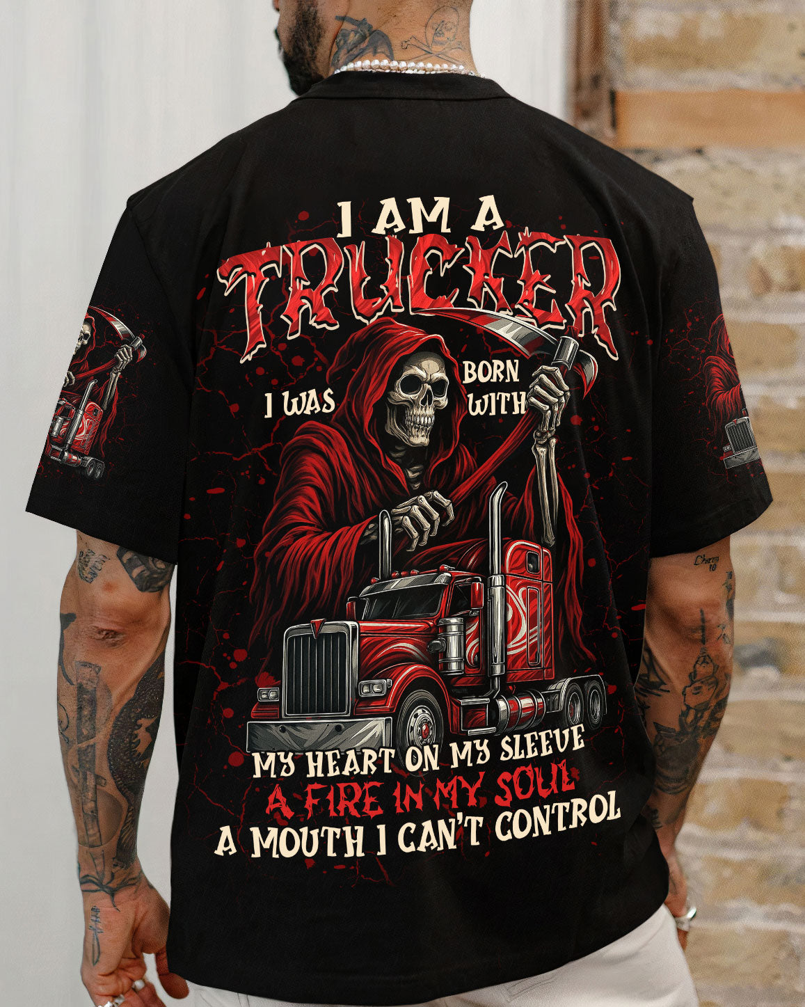 BLISSCORNERS I'M A TRUCK DRIVER AND A DAD ALL OVER PRINT