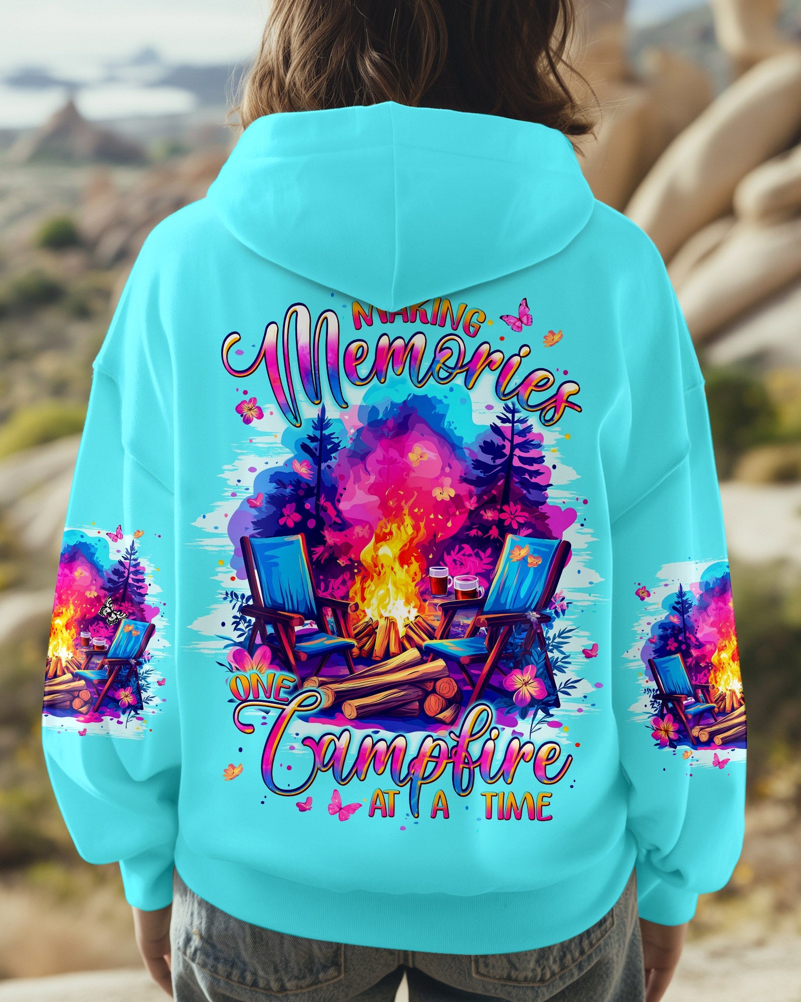 BLISSCORNERS MAKING MEMORIES ONE CAMPFIRE AT A TIME ALL OVER PRINT