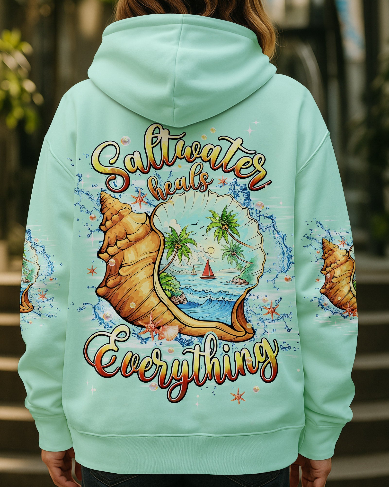 BLISSCORNERS SALTWATER HEALS EVERYTHING ALL OVER PRINT