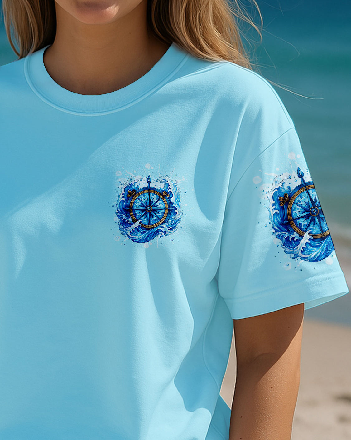 BLISSCORNERS NOT ALL WHO WANDER ARE LOST COMPASS ALL OVER PRINT