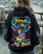 BLISSCORNERS AND INTO THE FOREST I GO DEER ALL OVER PRINT