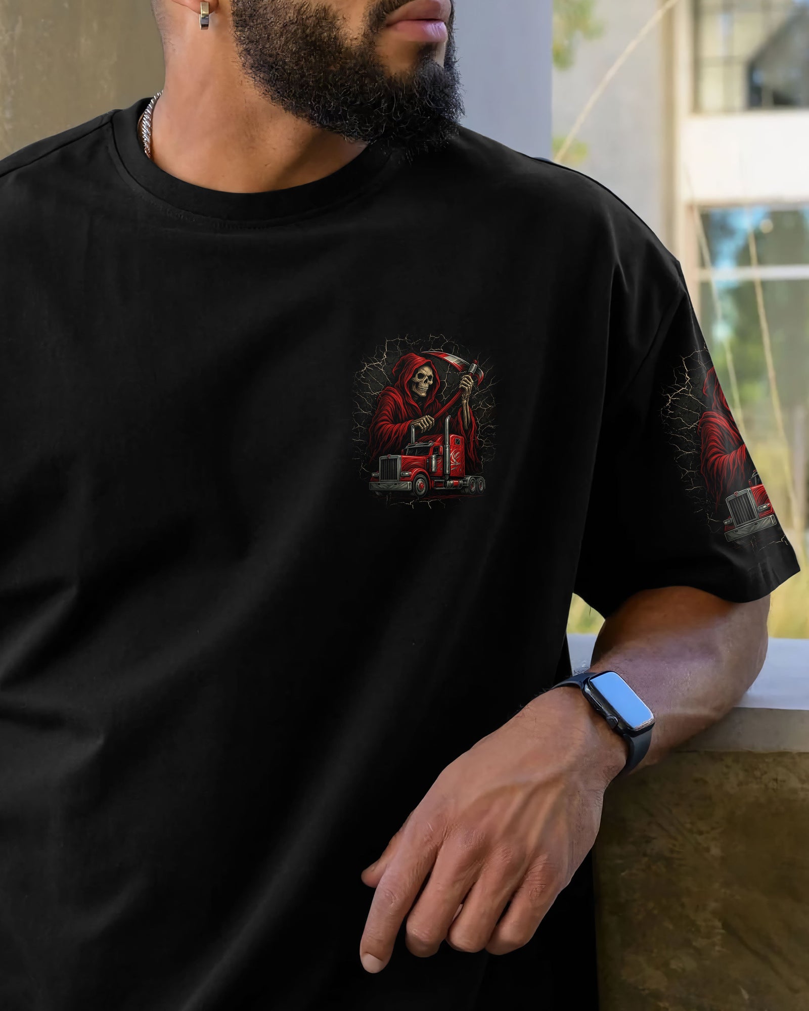 BLISSCORNERS KEEP ON TRUCKIN' SKULL ALL OVER PRINT