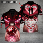 Blisscorners Bowling Love Strike Personalized Name 3D Unisex Shirt