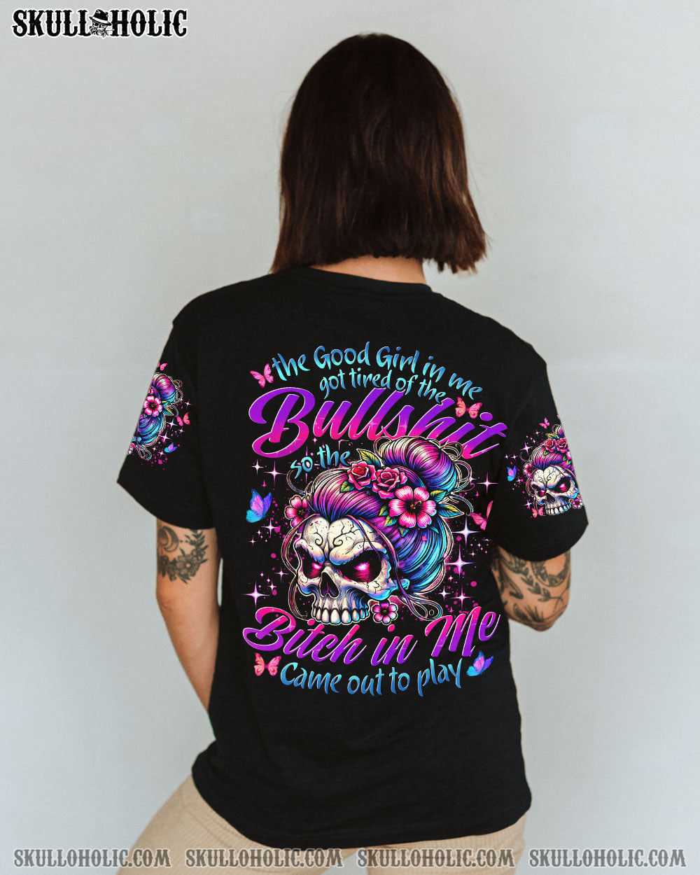 BLISSCORNERS THE GOOD GIRL IN ME ALL OVER PRINT