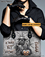 BLISSCORNERS A WEE BIT WICKED LEATHER HANDBAG