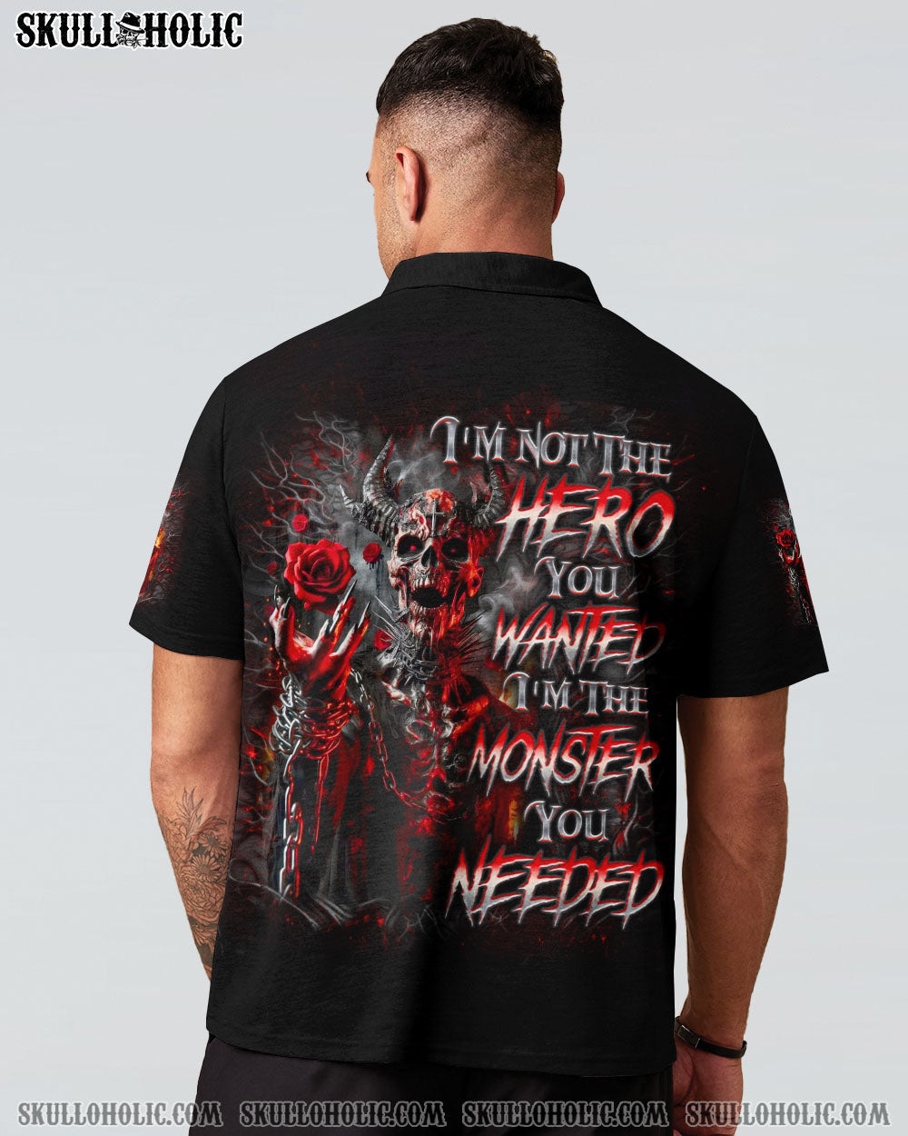 BLISSCORNERS I'M NOT THE HERO YOU WANTED DEMON ALL OVER PRINT