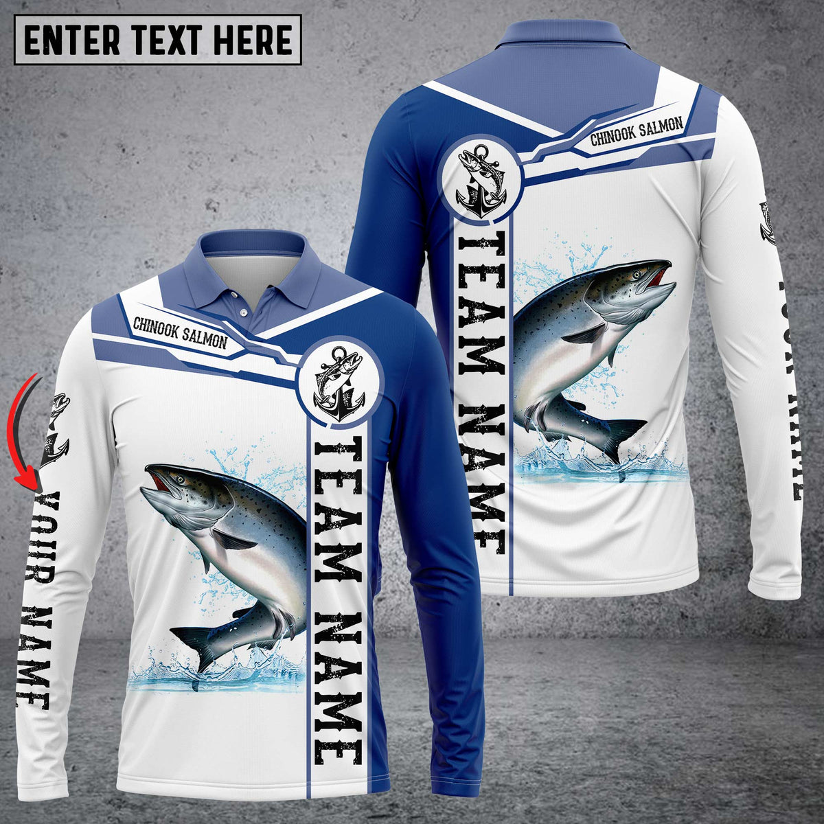 Blisscorners Chinook Salmon Fishing Customize Name 3D Shirts