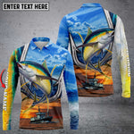 Blisscorners Yellowfin Tuna Fishing Customize Name 3D Shirts