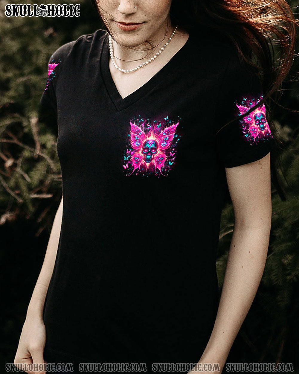 BLISSCORNERS KARMA FAIRY SKULL WINGS ALL OVER PRINT