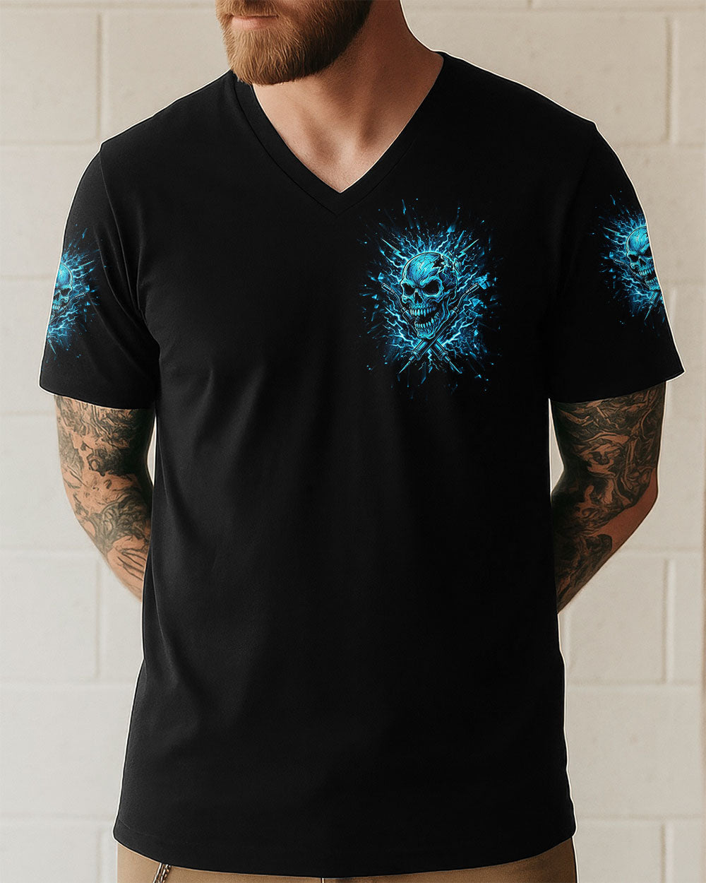 BLISSCORNERS WHEN THE HOOD DROPS WELDER SKULL ALL OVER PRINT
