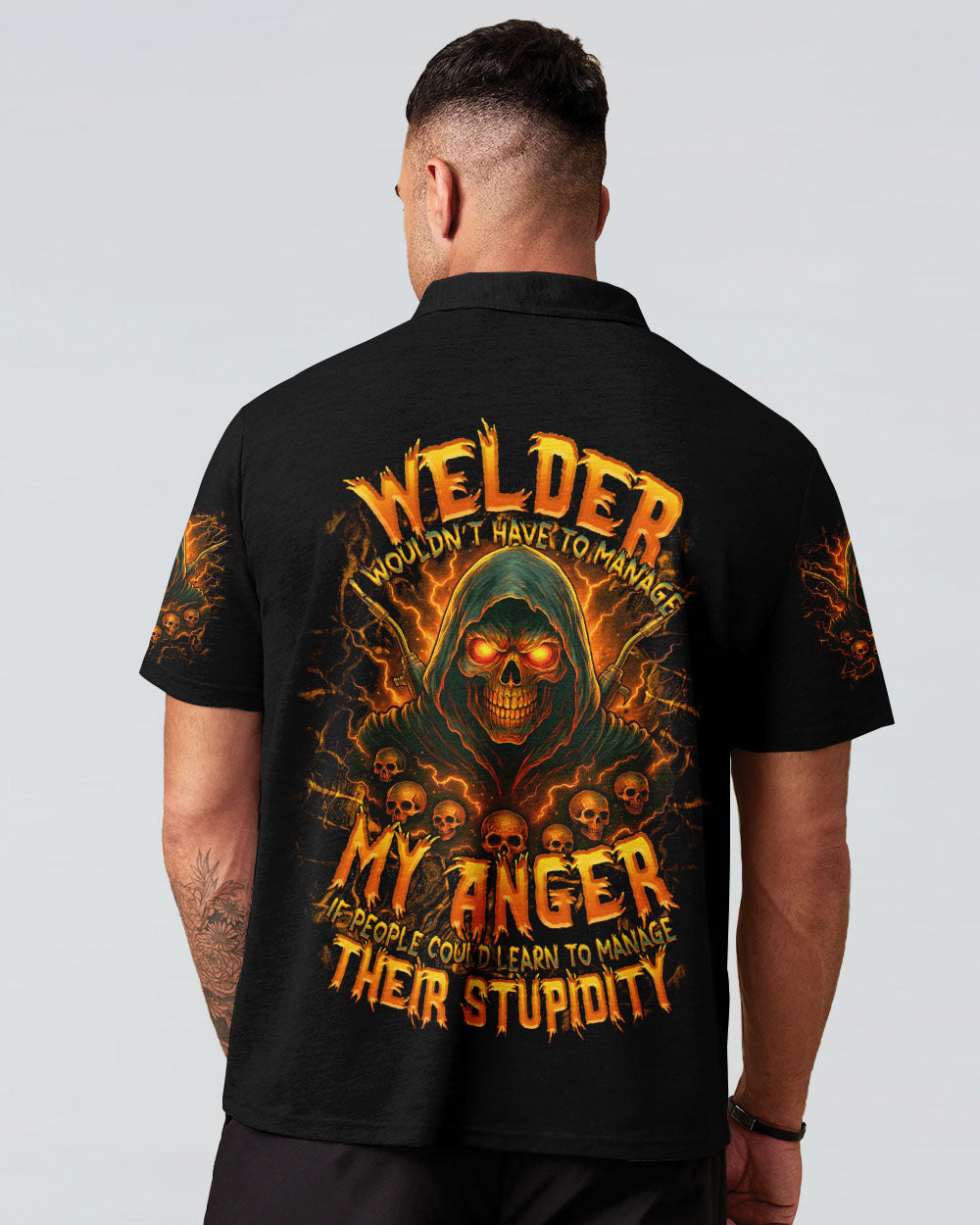 BLISSCORNERS ASSUMING I'M JUST A WELDER SKULL ALL OVER PRINT