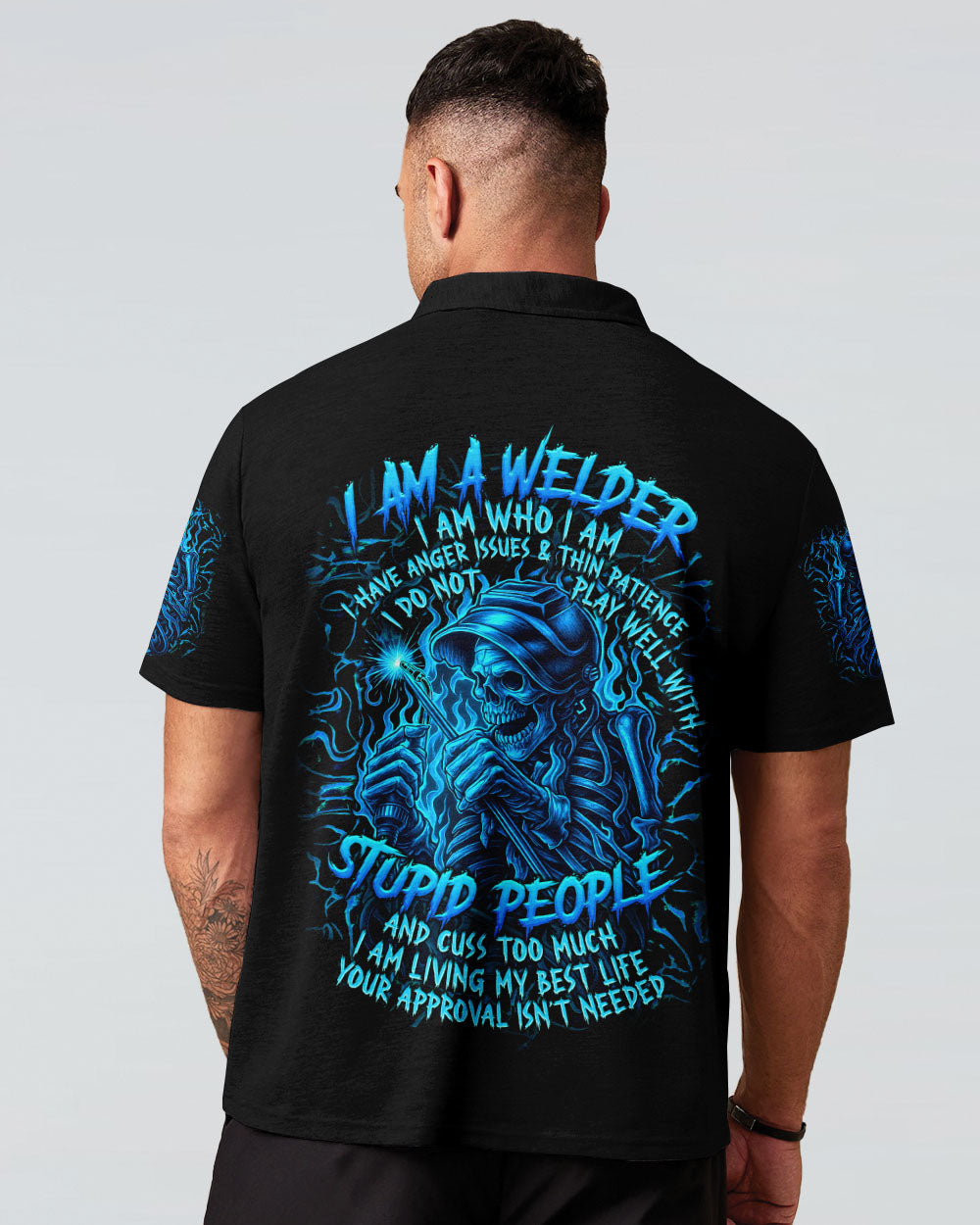BLISSCORNERS RUN YOUR WELDER NOT YOUR MOUTH ALL OVER PRINT