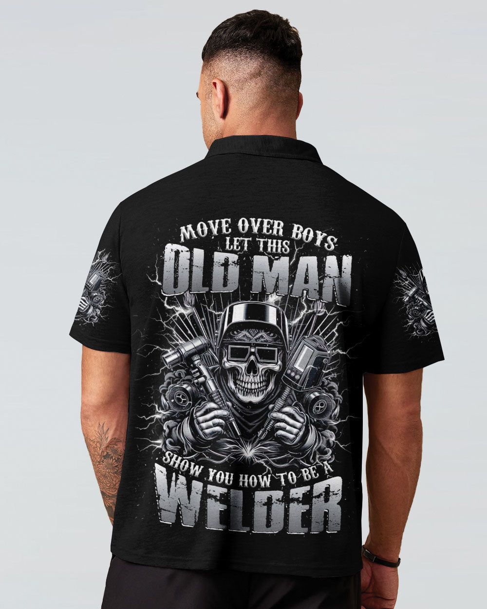 BLISSCORNERS OLD TRUCKERS NEVER DIE SKULL ALL OVER PRINT