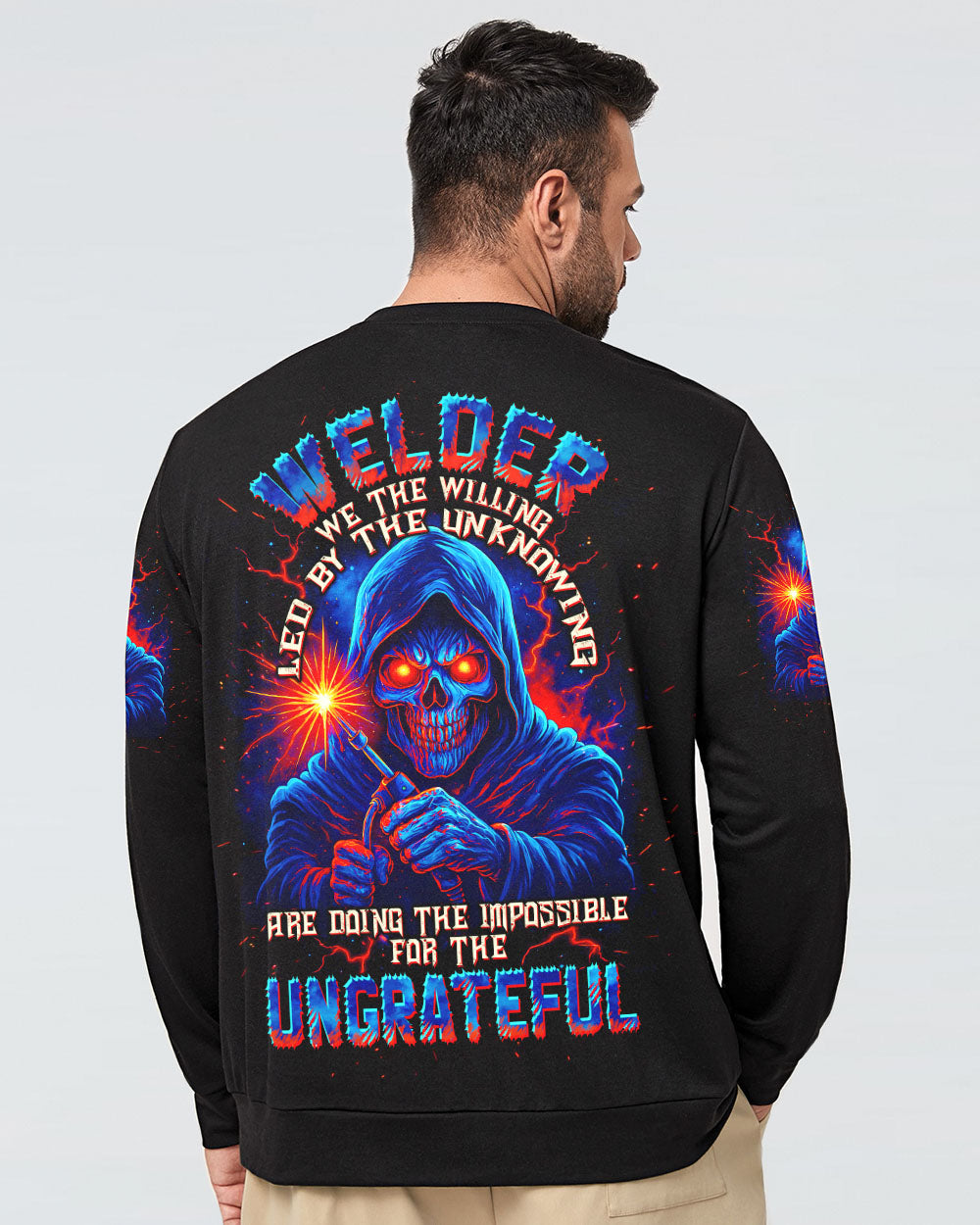 BLISSCORNERS MESS WITH A WELDER SKULL ALL OVER PRINT