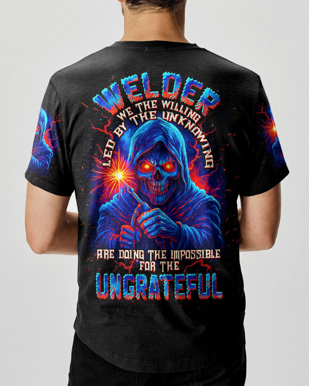 BLISSCORNERS MESS WITH A WELDER SKULL ALL OVER PRINT