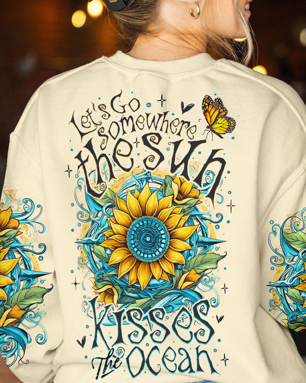 BLISSCORNERS THE SUN KISSES THE OCEAN ALL OVER PRINT